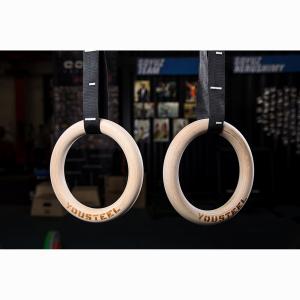 Купить Кольца гимнастические 32 мм черные стропы в Краснознаменске 