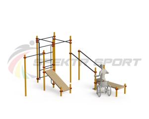 Купить Спортивный комплекс для инвалидов-колясочников WRK-D20_76mm в Краснознаменске 